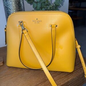 Kate Spade New York Yellow Pebbled Leather Satchel – used once